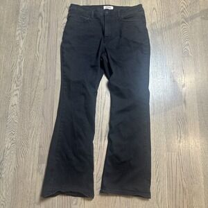 Wrangler Women's High Rise Bold Boot Black Jeans Size 14x30 Med Dark Wash Denim